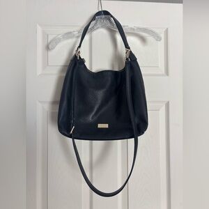 Black Kate Spade Pebbled Leather Convertible Crossbody/Shoulder Hobo Bag 🖤